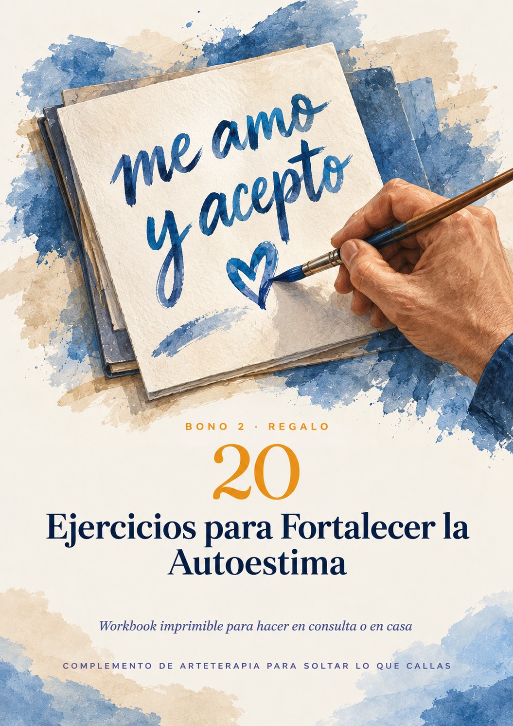 Portada original del bono 2: 20 Ejercicios para Fortalecer la Autoestima